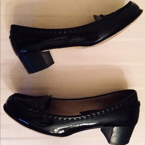MICHAEL Michael Kors Black Patent Block Heel 9.5